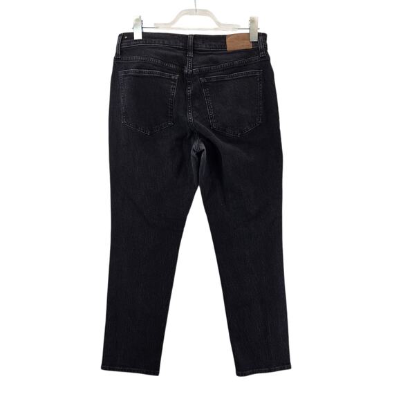Madewell Jeans Womens 29 Mid Rise Perfect Vintage Black Cropped Normcore Stretch - Picture 6 of 14
